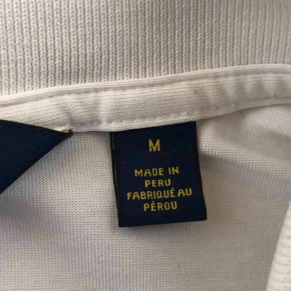 Polo Ralph Lauren Mens Polo Shirt Medium White Classic Golf Travel Short Sleeve - Picture 4 of 16